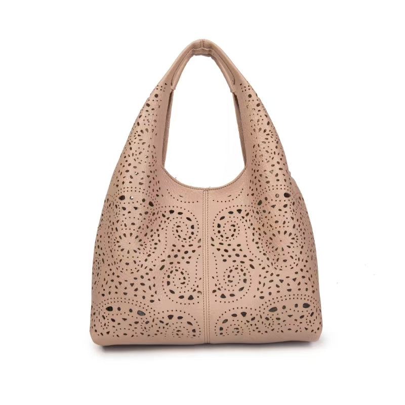 Leather mini holiday handbag