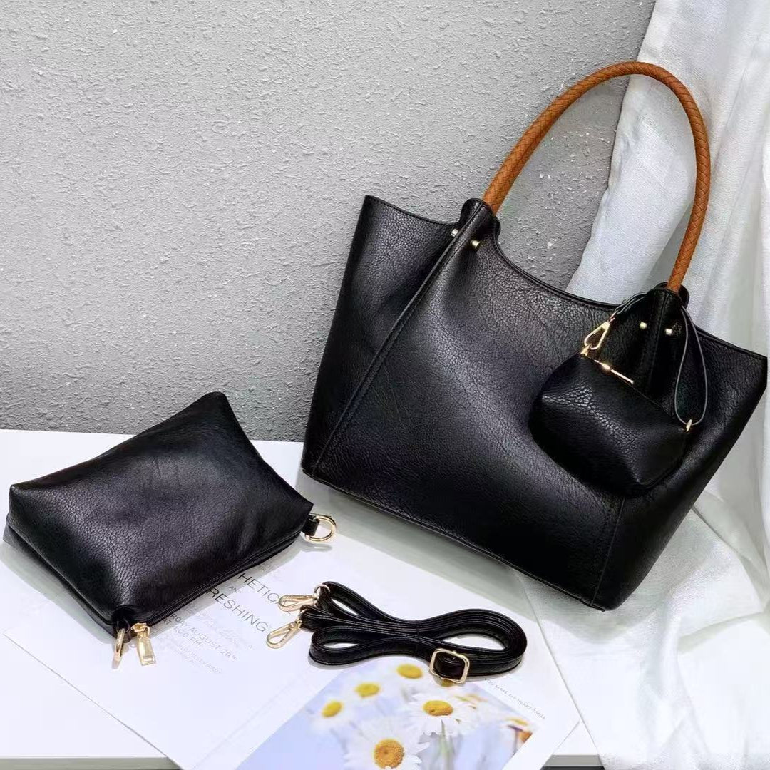 Leather shoulder bag