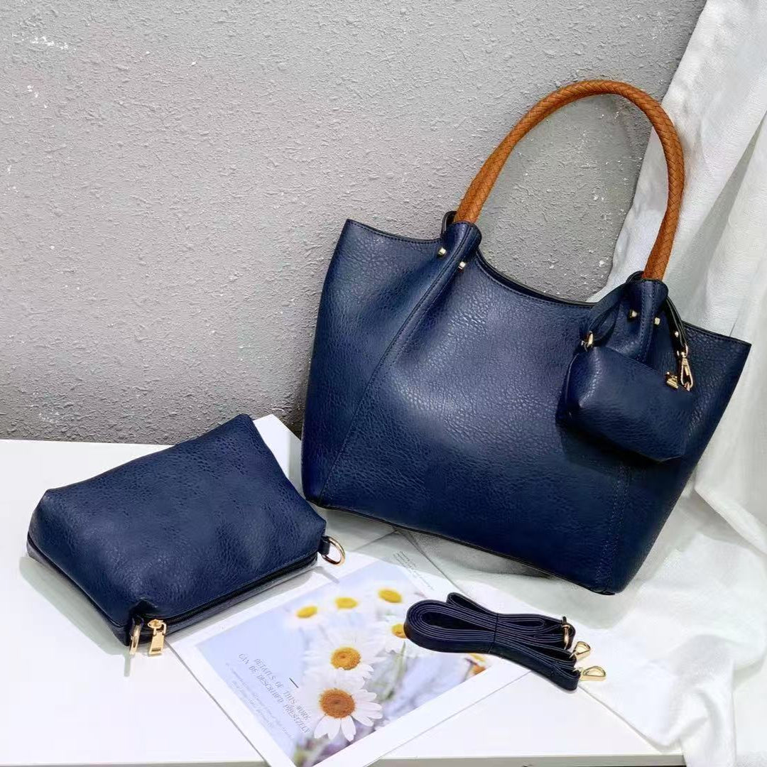 Leather shoulder bag