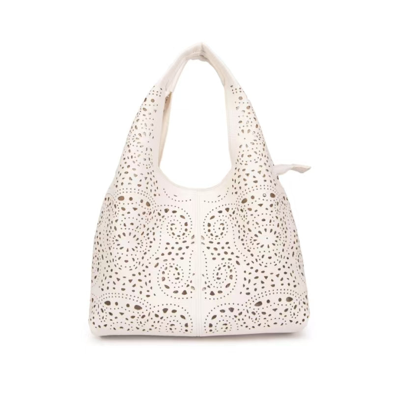 Leather mini holiday handbag