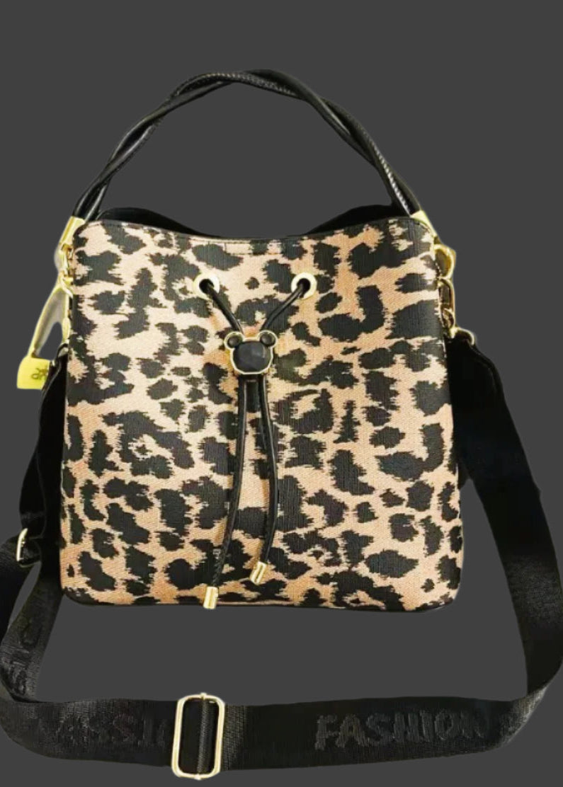 Leopard print leather collection