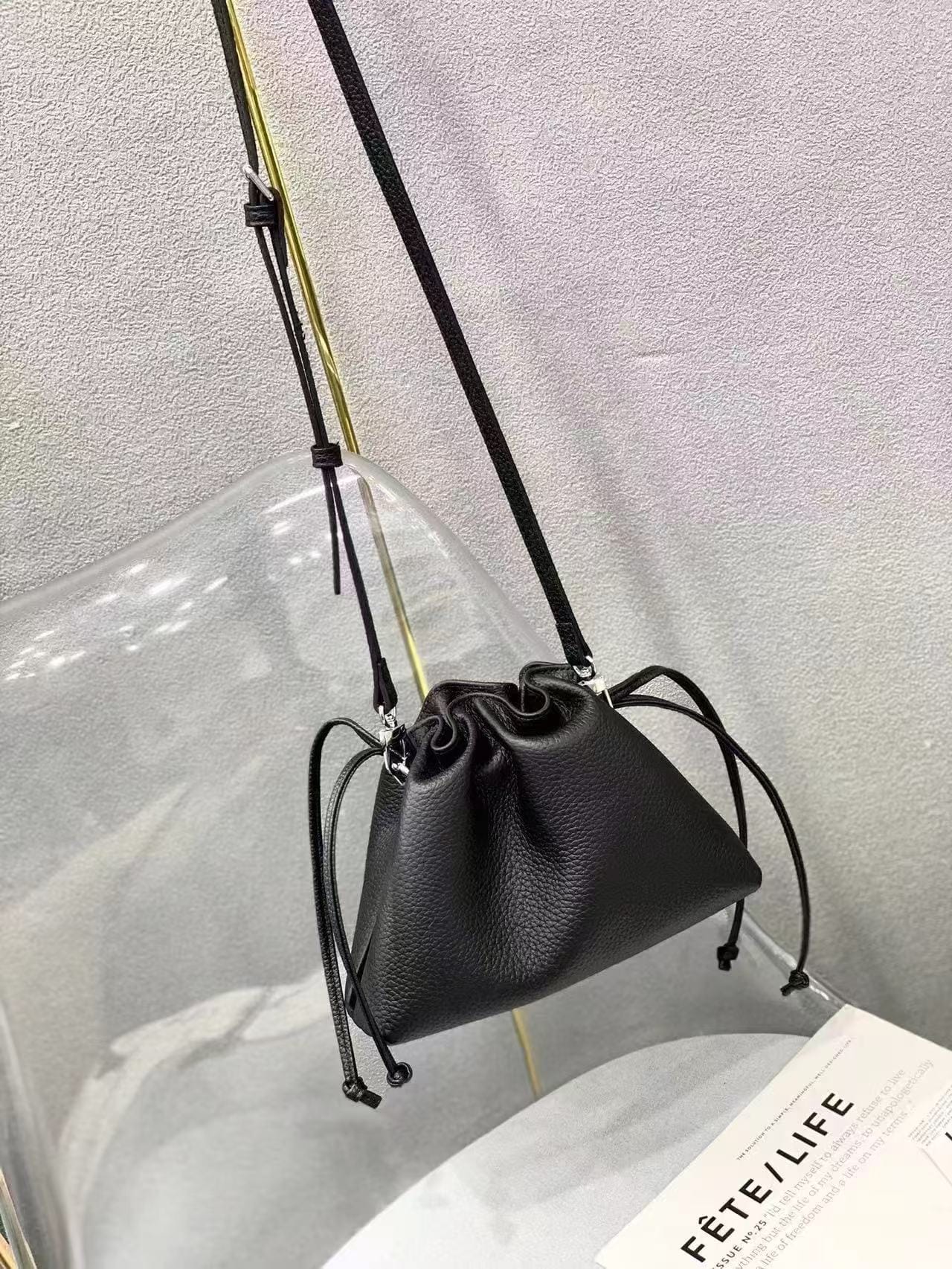 Mini Leather cross body purse