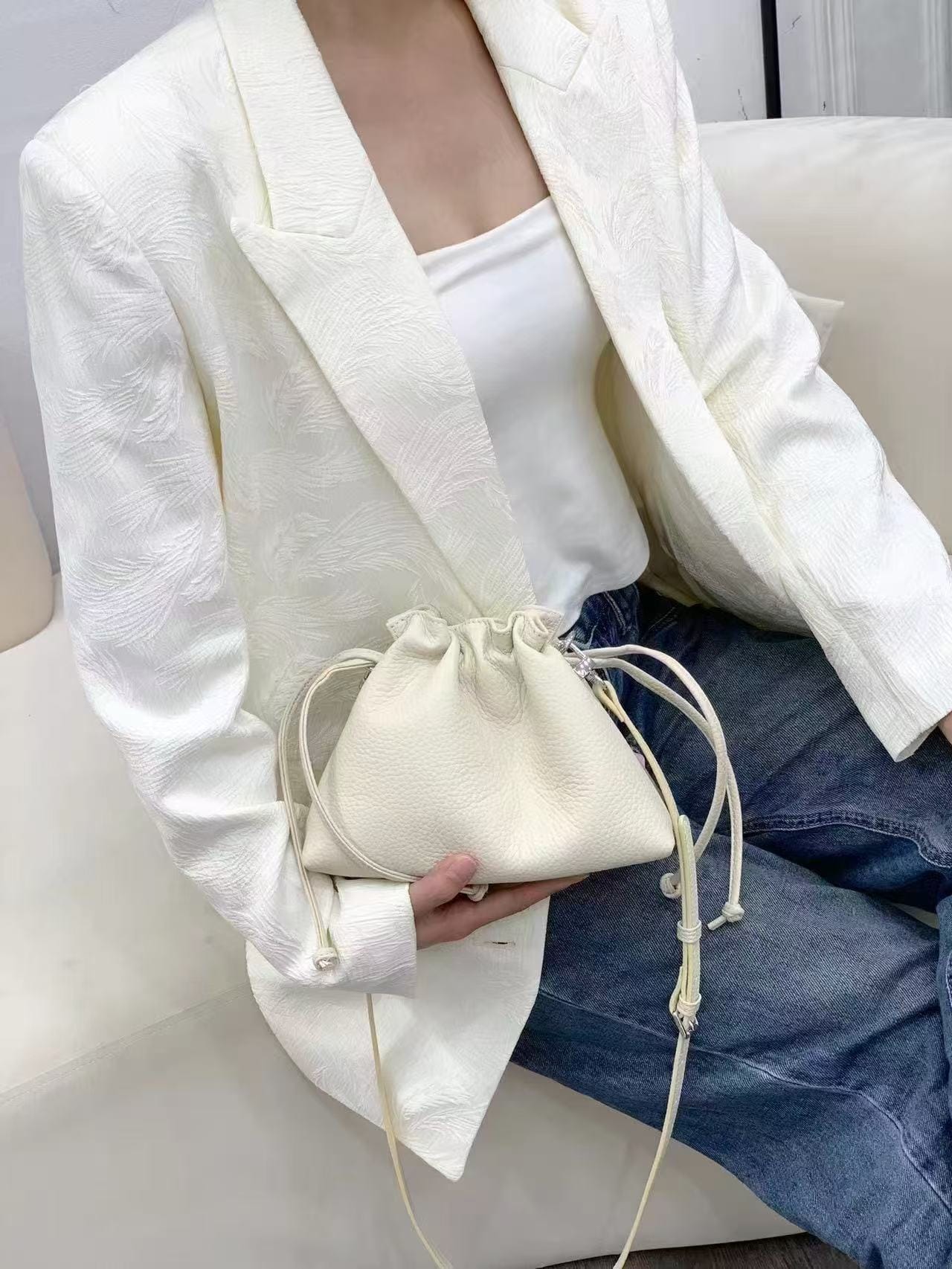 Mini Leather cross body purse