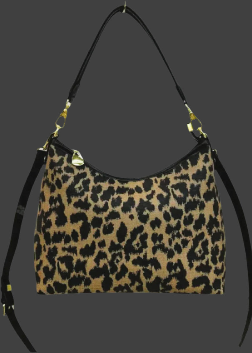 Leopard print leather collection