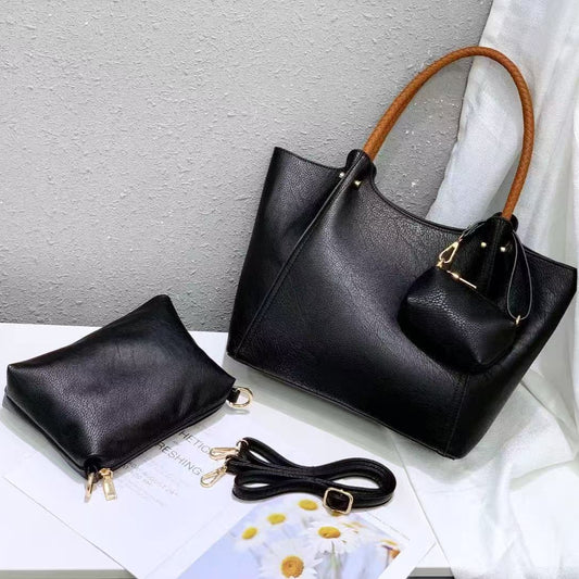 Leather shoulder bag