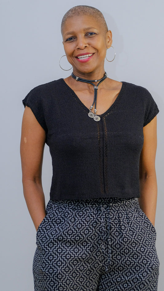 Knitted crop top