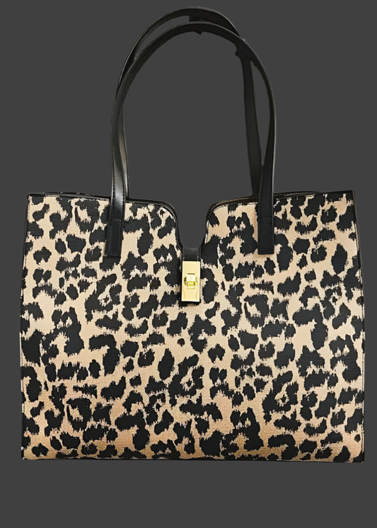 Leopard print leather collection